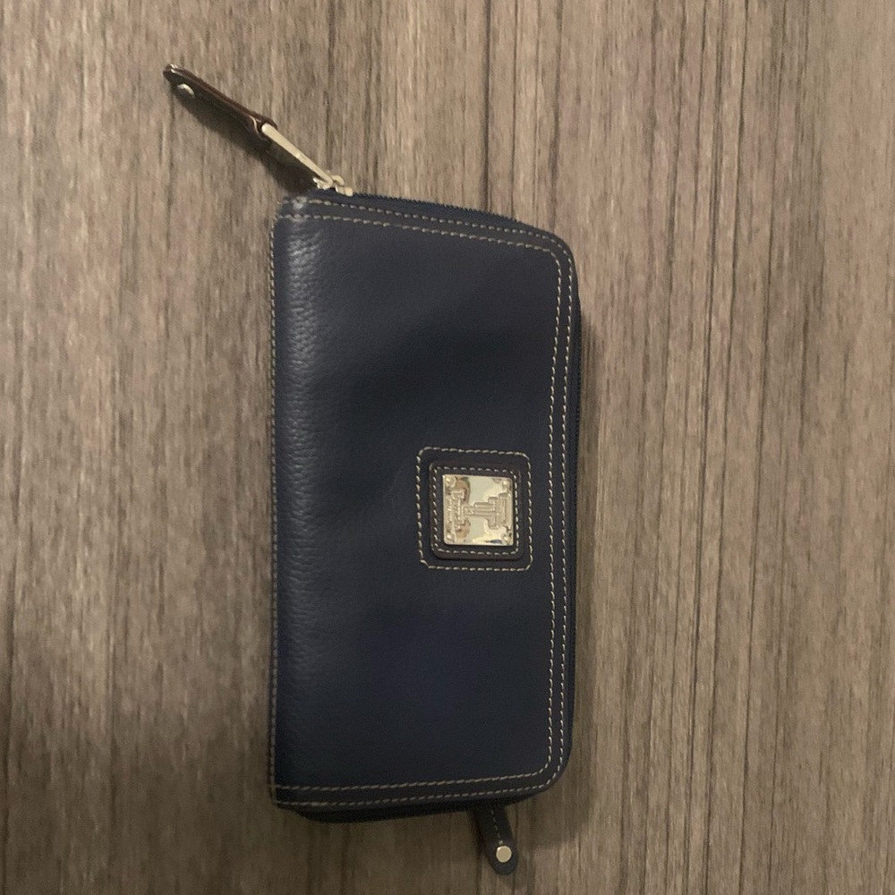 TIGNANELLO~ Wallet Clutch Genuine italian Leather Blue